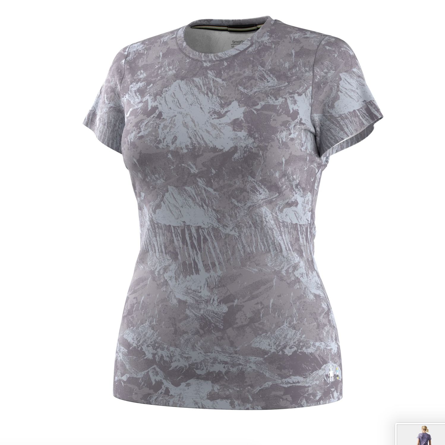 Women's Merino Short Sleeve Tee Boxed, Colour: PURPLE STORM MOUNTAIN, Size: S