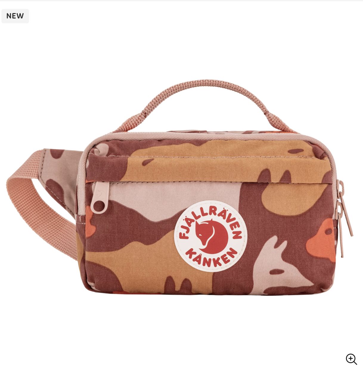 Kånken Graphics Hip Pack, Colour: ChalkRose-Hidden Animals, Size: OneSize