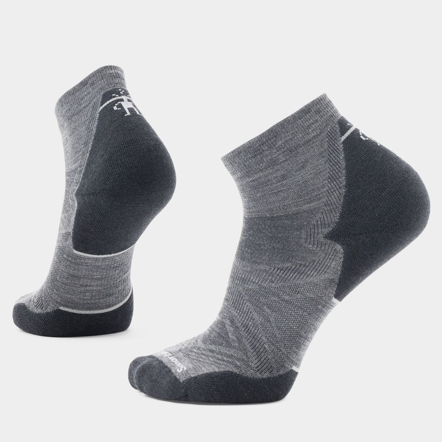 Run Targeted Cushion Ankle Socks, Colour: MEDIUM GRAY, Size: S