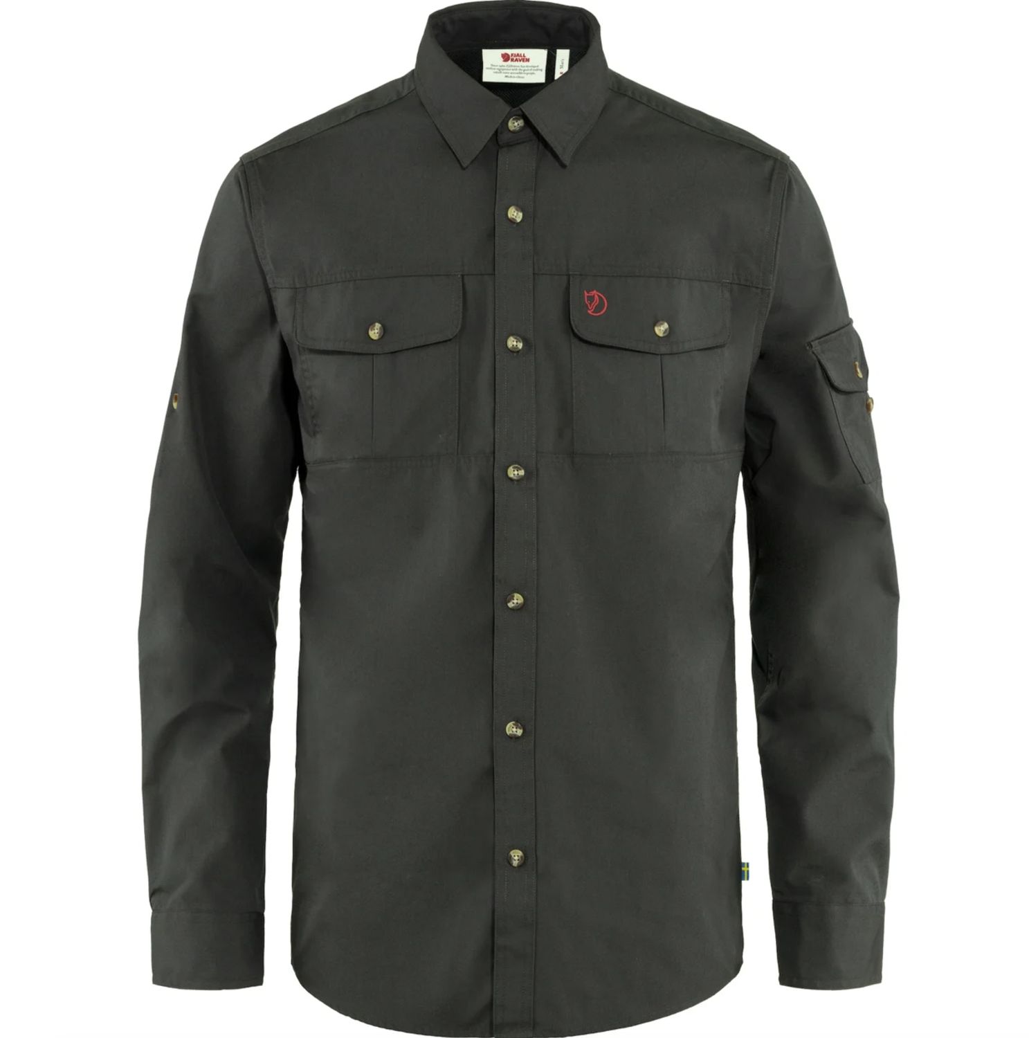 Singi Trekking Shirt LS M, Colour: Dark Grey, Size: M