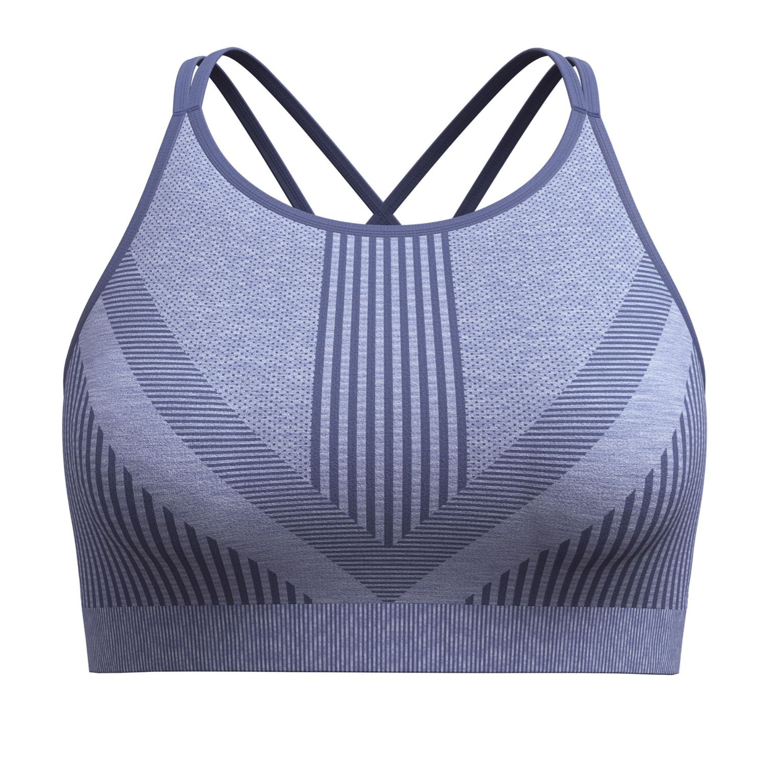 Women's Intraknit Strappy Bra, Colour: NIGHTFALL BLUE HEATHER, Size: S
