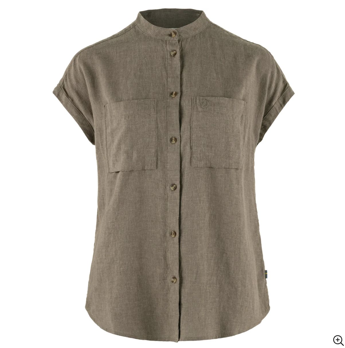 Övik Hemp Shirt SS W, Colour: Suede Brown, Size: XS