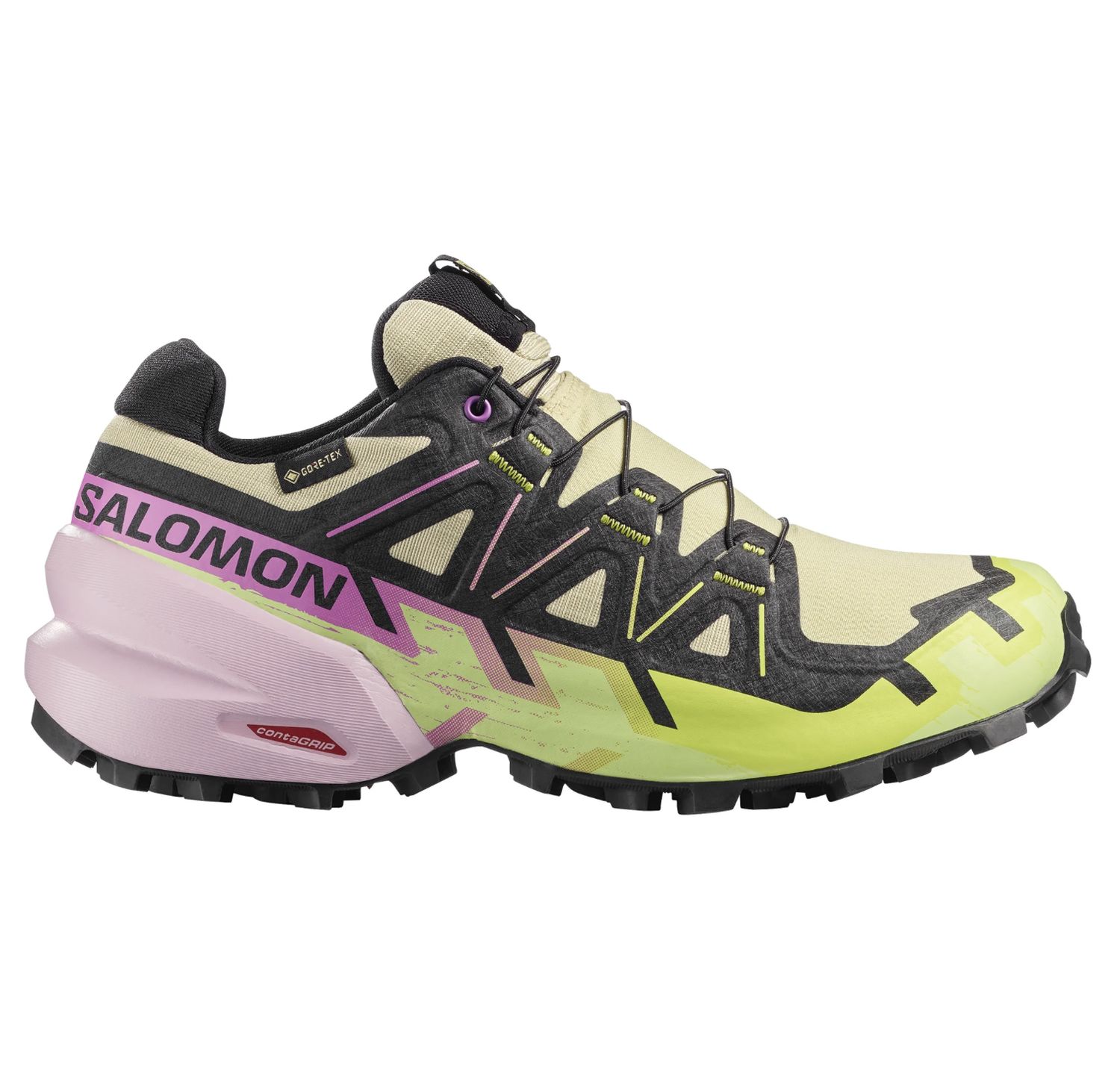 SHOES SPEEDCROSS 6 GTX W Bog/Dawn P/Acid, Size: 5.5 Women's