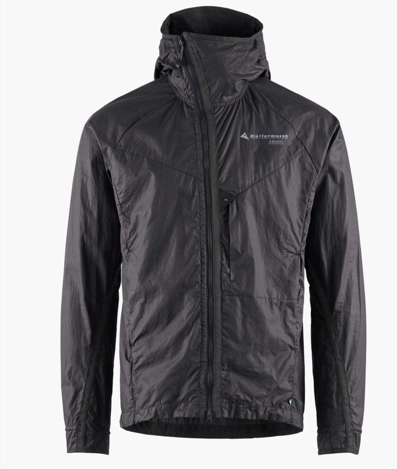Ansur Hooded Wind Jacket M's, Colour: Raven - Black, Size: M