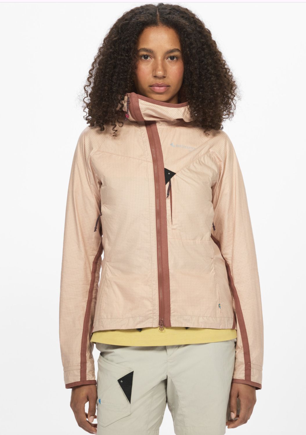 Ansur Hooded Wind Jacket W's, Colour: Mahogany Rose, Size: S
