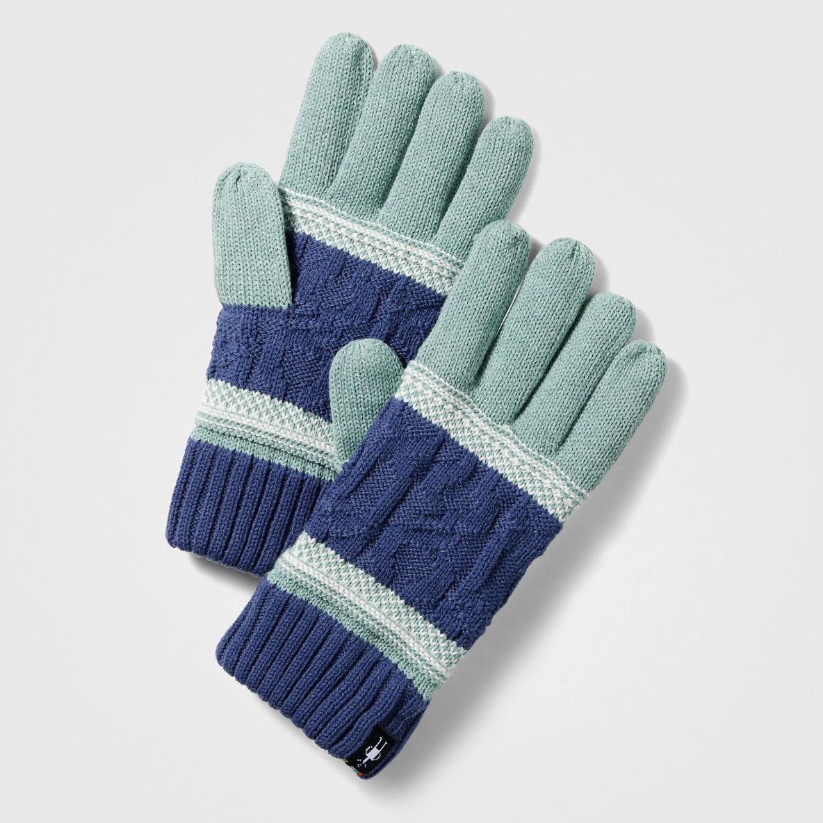 Popcorn Cable Glove, Colour: NIGHTFALL BLUE