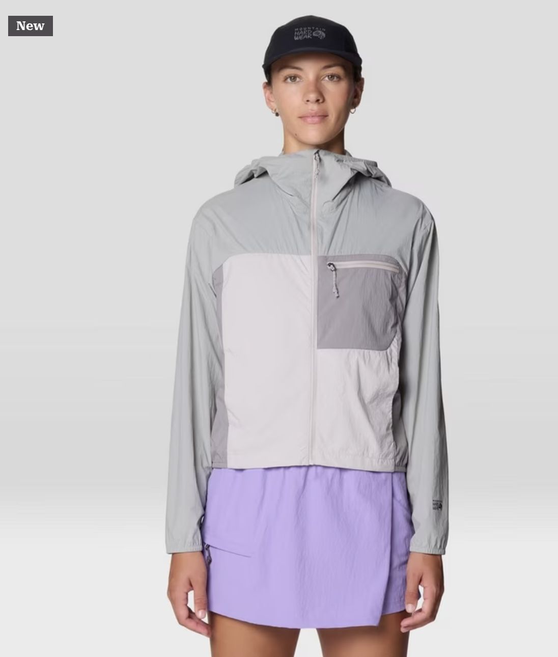 Wind Veil™ Hooded Jacket, Colour: Half Moon Grey,, Size: S