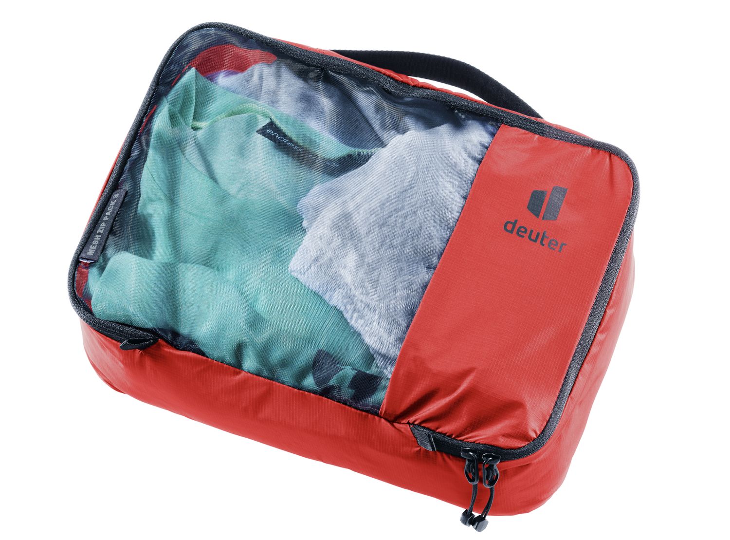 Mesh Zip Pack 3, Colour: cherry, Size: O/S