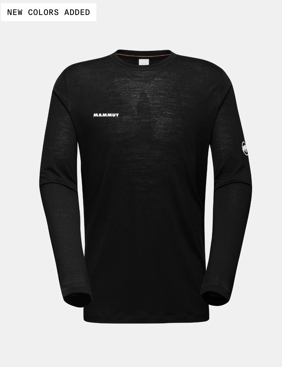 Tree Wool FL Longsleeve Men, Color: BLACK, Size: S