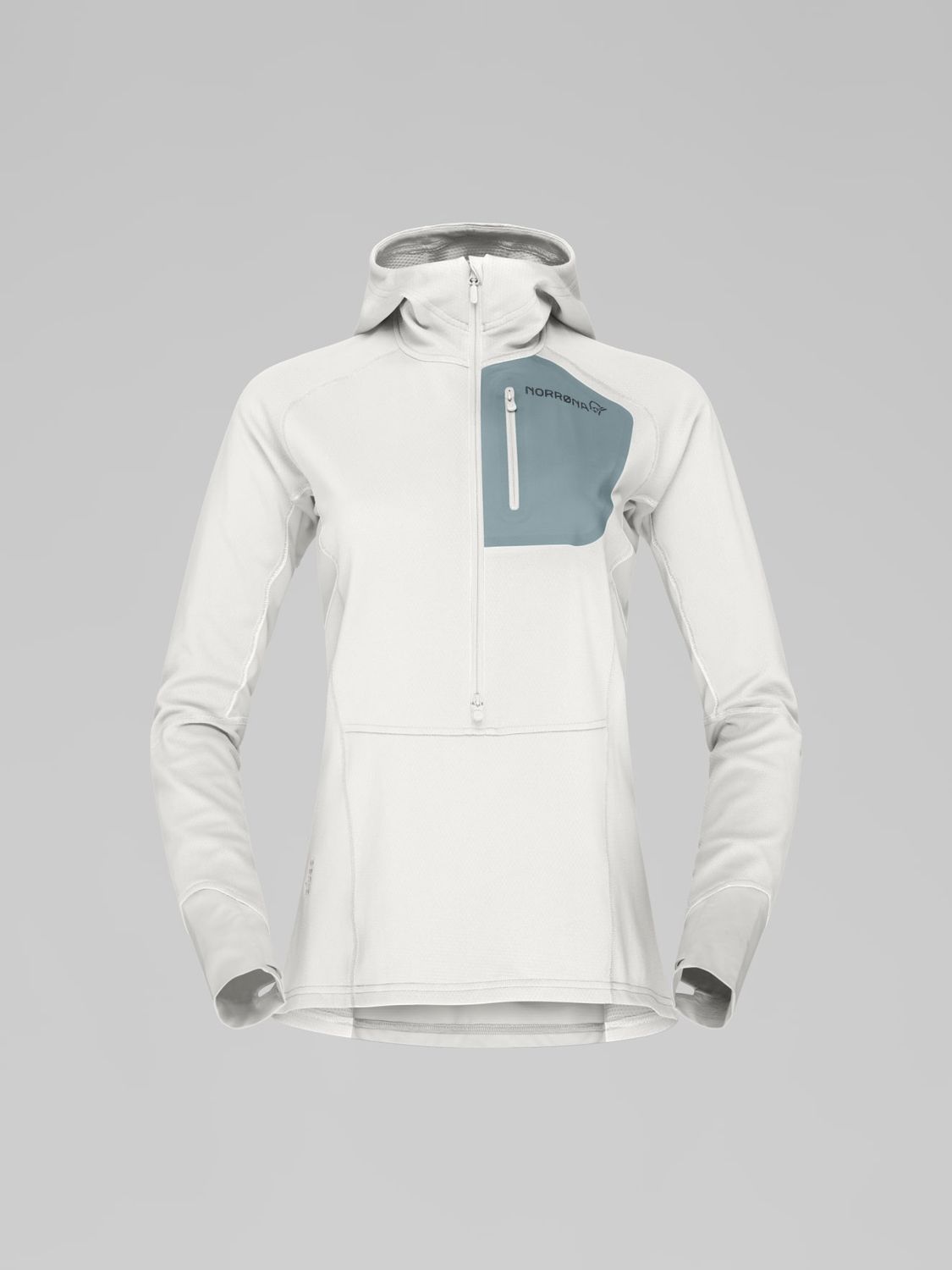 senja warm1 Hood, Colour: Snow White/Trooper, Gender: womens, Size: L