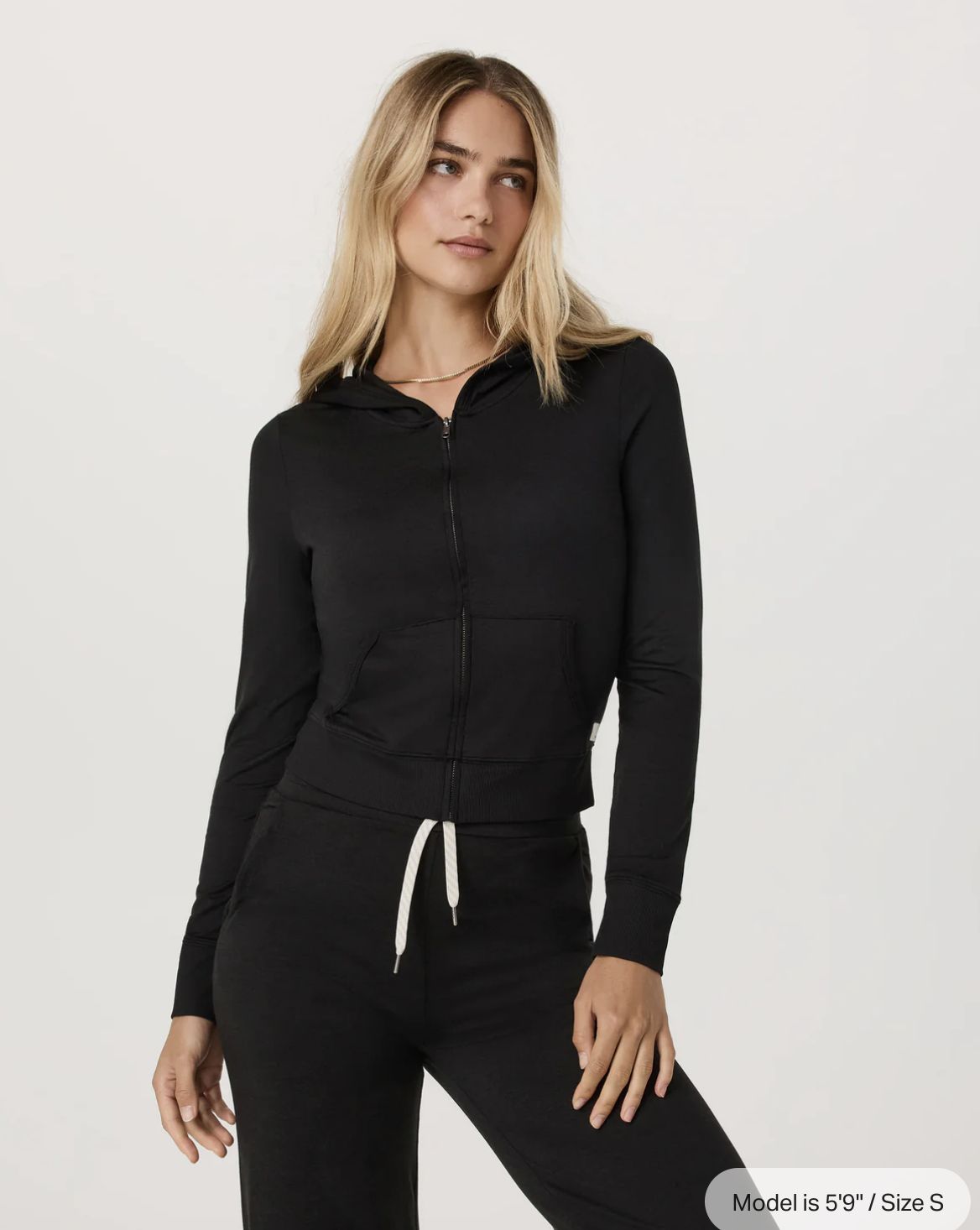 Halo Mini FZ Hoodie, Colour: Black Heather, Size: S