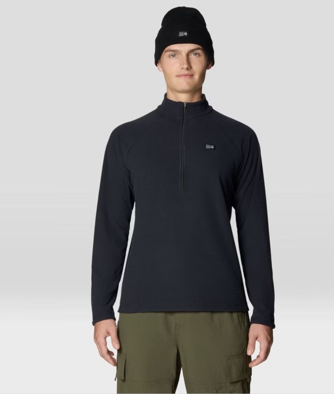Summit Grid™ Half Zip, Colour: Black, Gender: Men's, Size: S