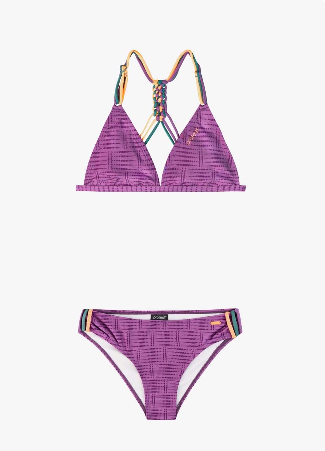 prtfimkes jr triangle bikini, Colour: jelly purple, Size: 10