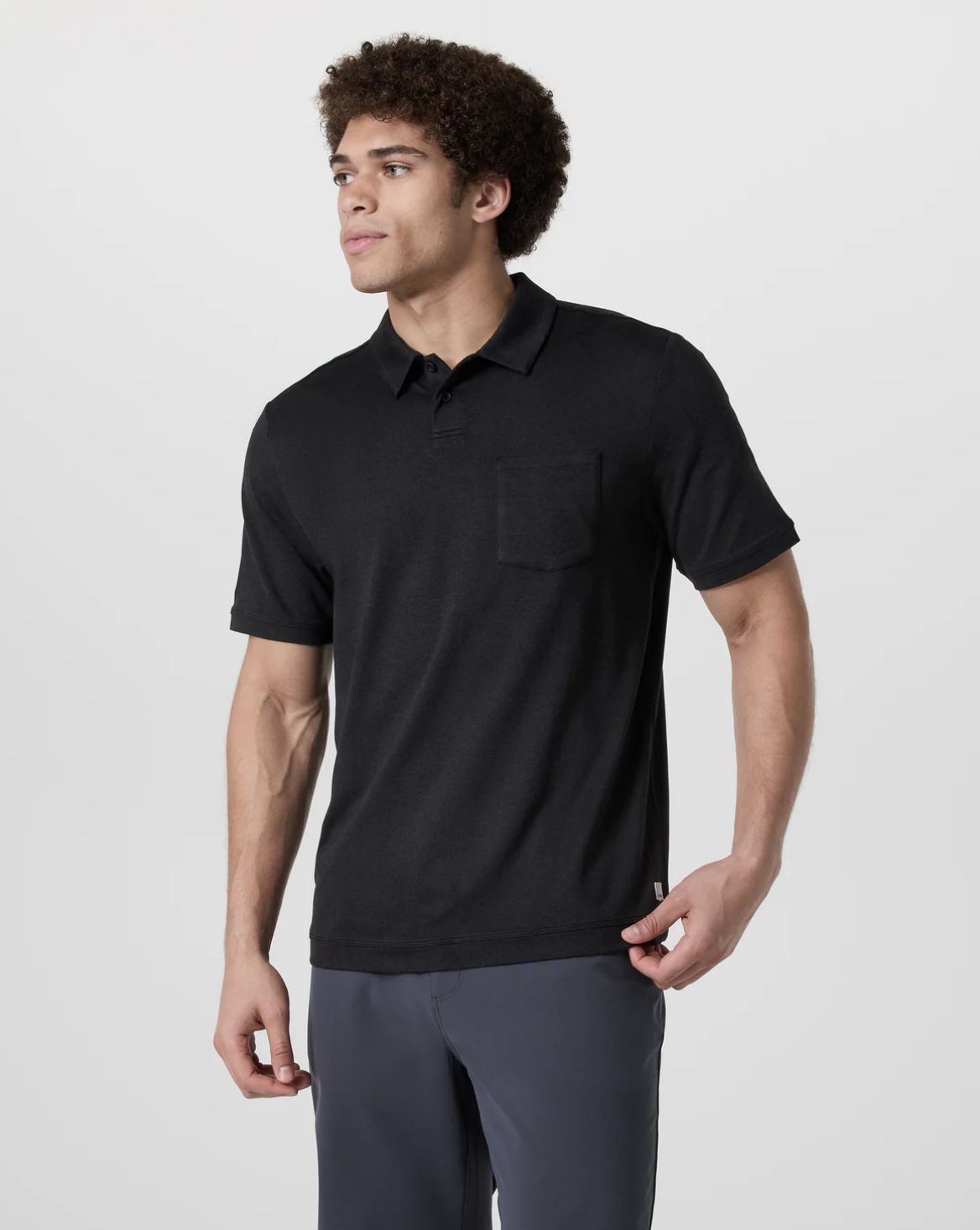 S/S Ponto Performance Polo, Colour: Black Heather, Size: XXS