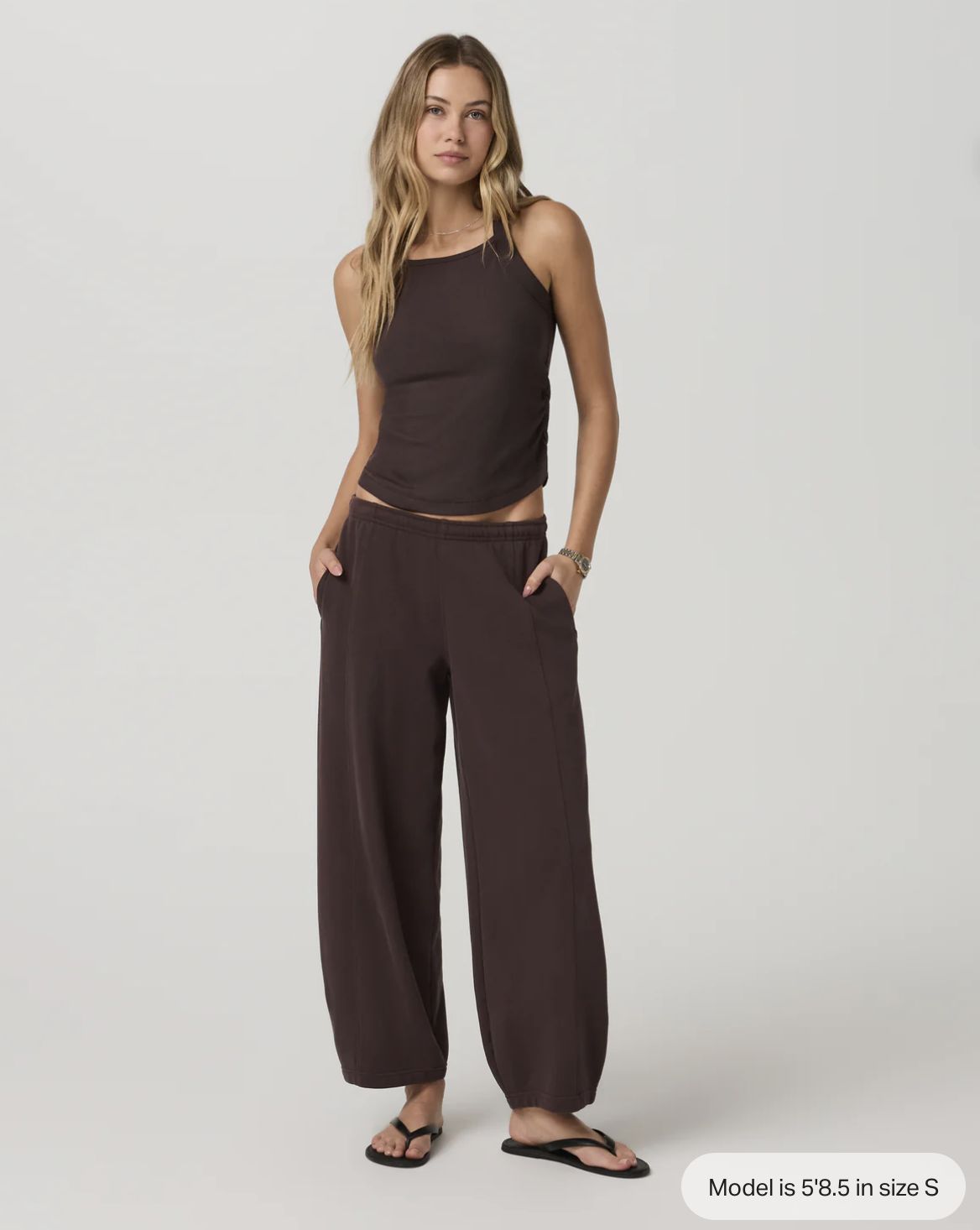 Pose Cooper Tank, Colour: French Roast, Size: XXS
