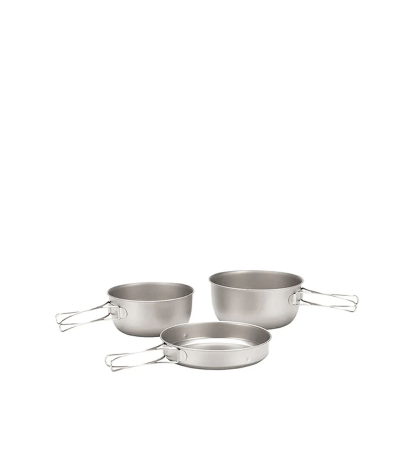 Titanium 3 Piece Cookset, Colour: NA, Size: ONE SIZE