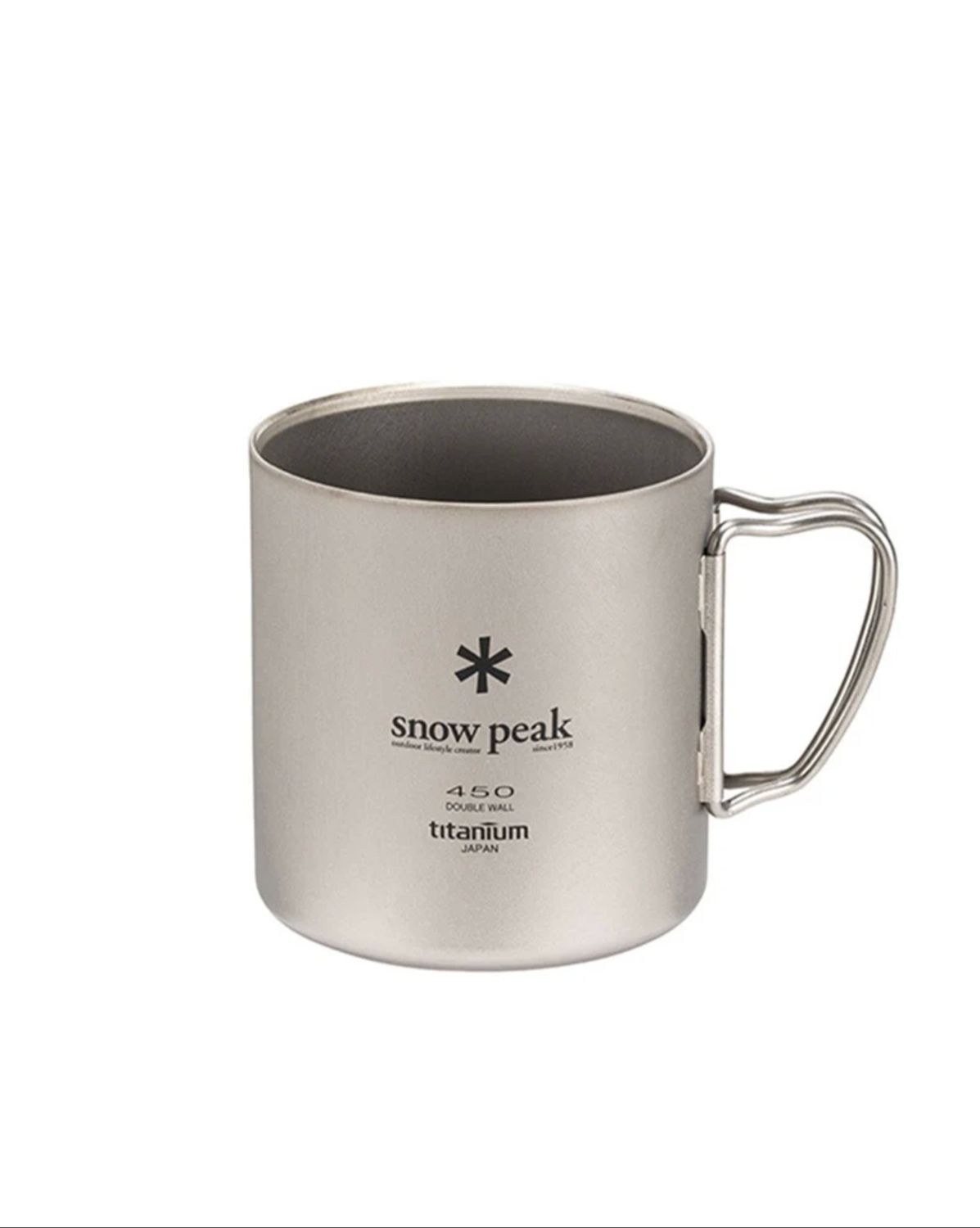 Ti Double Wall Mug 450, Colour: Silver, Size: 450ML