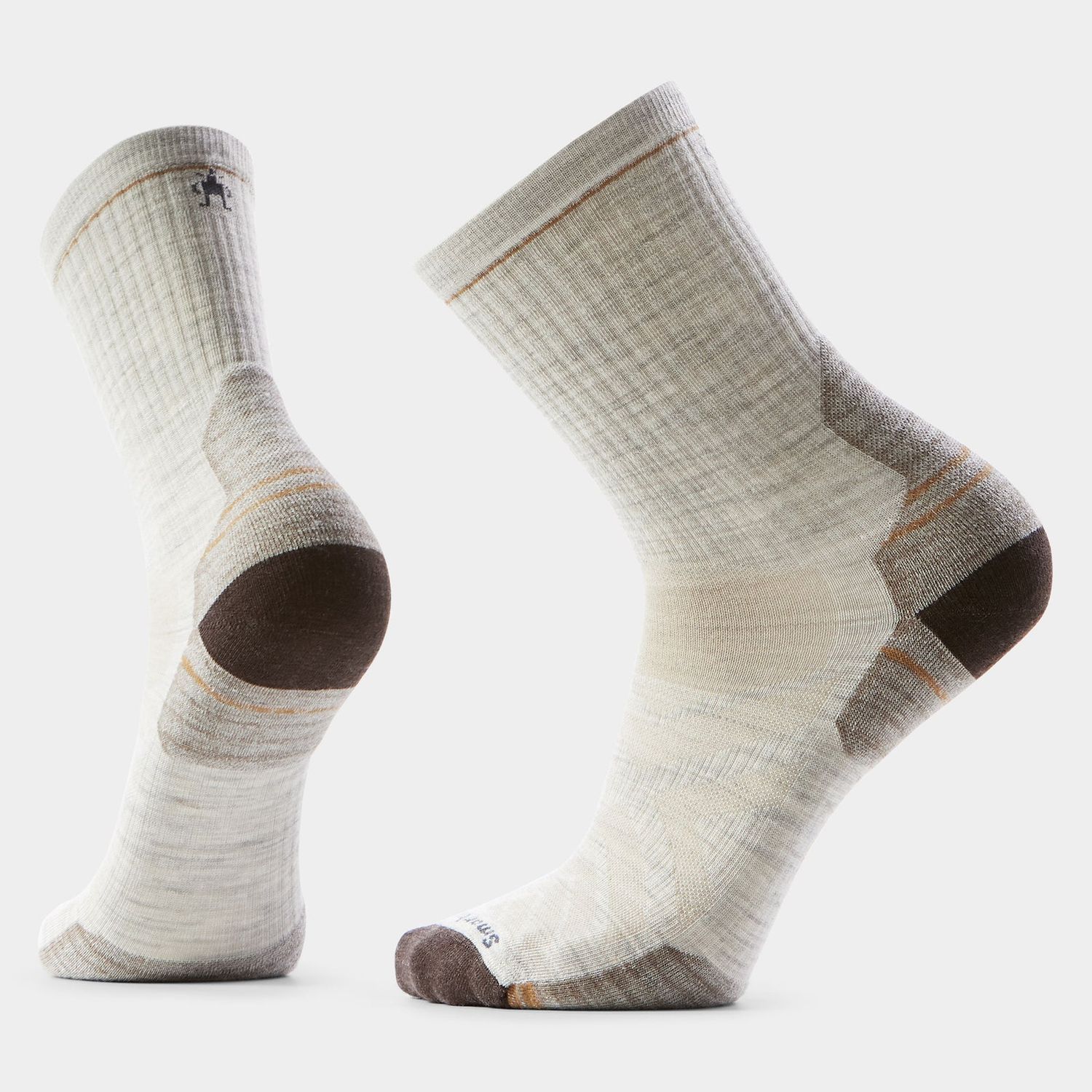 Hike Targeted Cushion Mid Crew Socks, Colour: ASH, Size: M