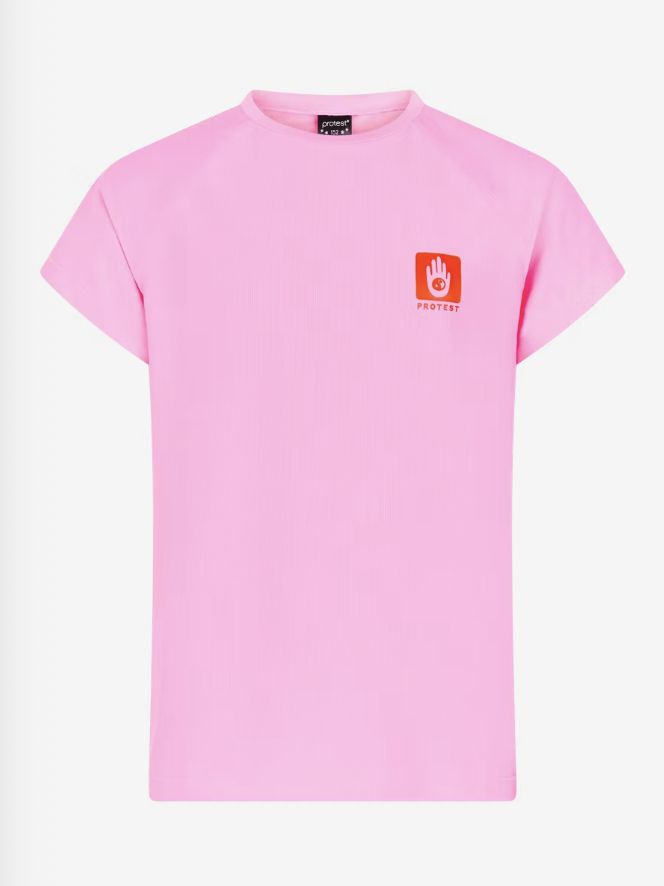 PRTSHERRYS JR SURF T SHORT SLEEVES, Color: Cheeky Pink (Pink), Size: 128
