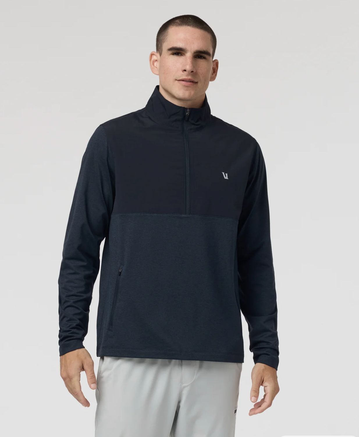 Sunday Element 1/2 Zip, Colour: Ink Heather, Size: S