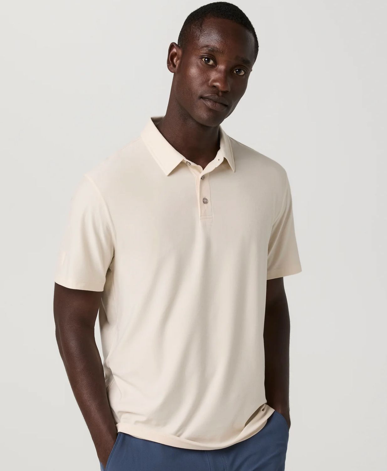 Strato Tech Polo, Colour: Milkweed Heather, Size: M