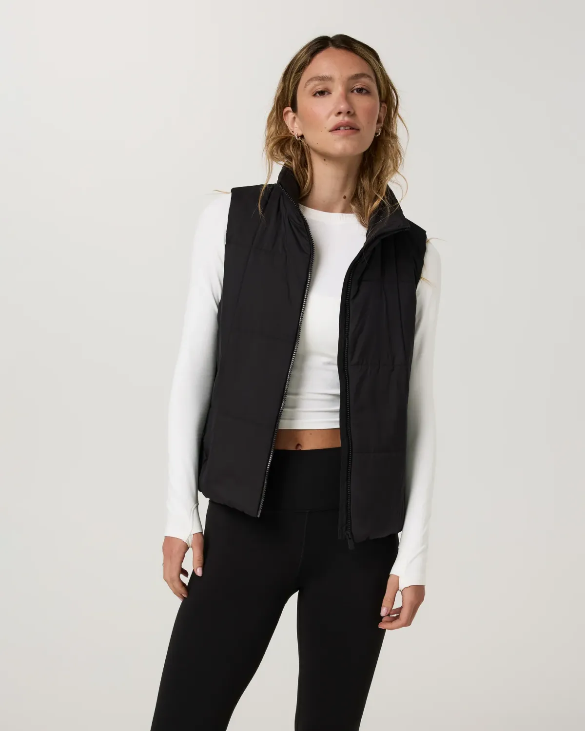 Canyon Insulated Sporty Vest, Colour: Black, Size: S