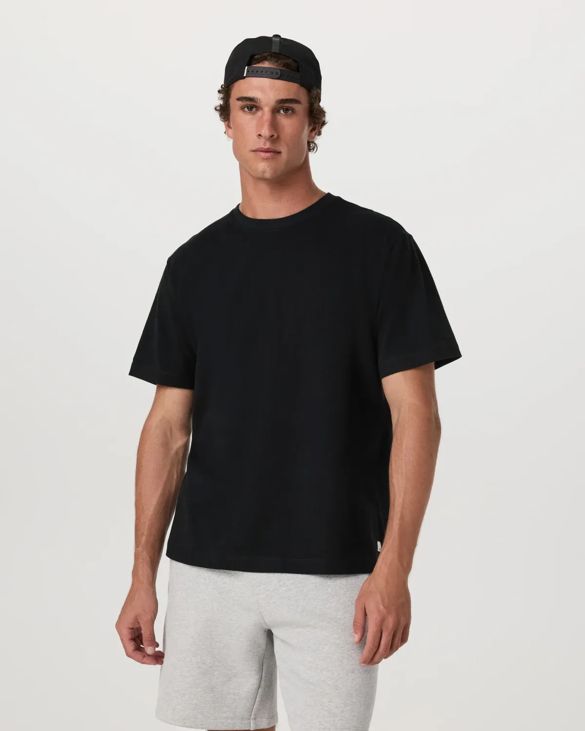S/S Vuori Heavyweight Tee-Rlx, Colour: Black, Size: S