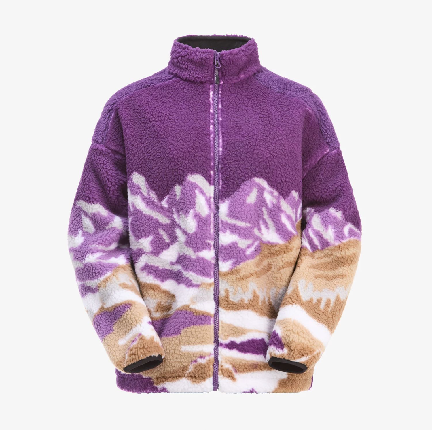 NYSS ZIP FLEECE, Colour: A Landscape Grape, Size: XS