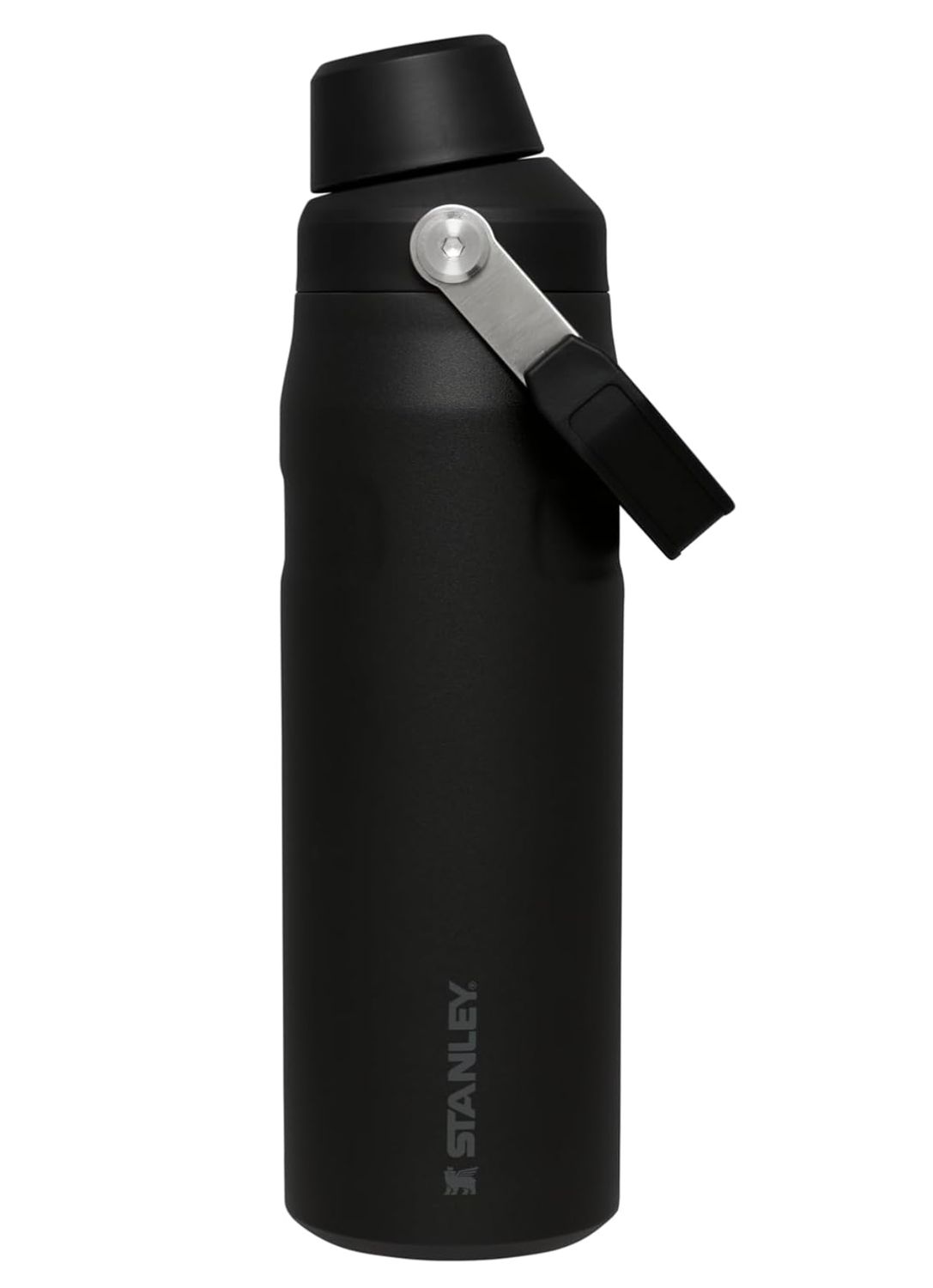 Angled Spout Lid IceFlow™ Bottle with Fast Flow Lid | 24 OZ | 0.71 L, Color: Black