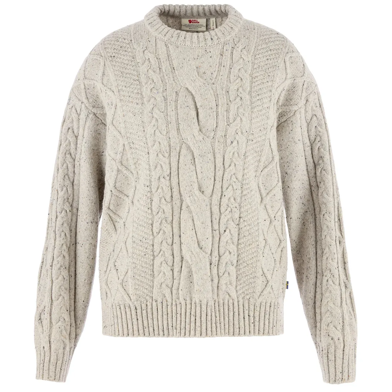 Övik Cable Knit W, Colour: Chalk White, Size: XS