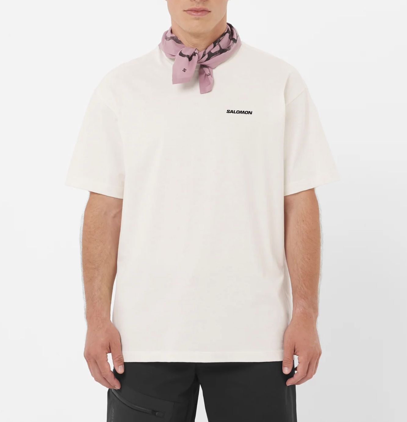 CHEST LOGO RELAXED TEE M WHISPER WHITE, Gender: Men, Size: L