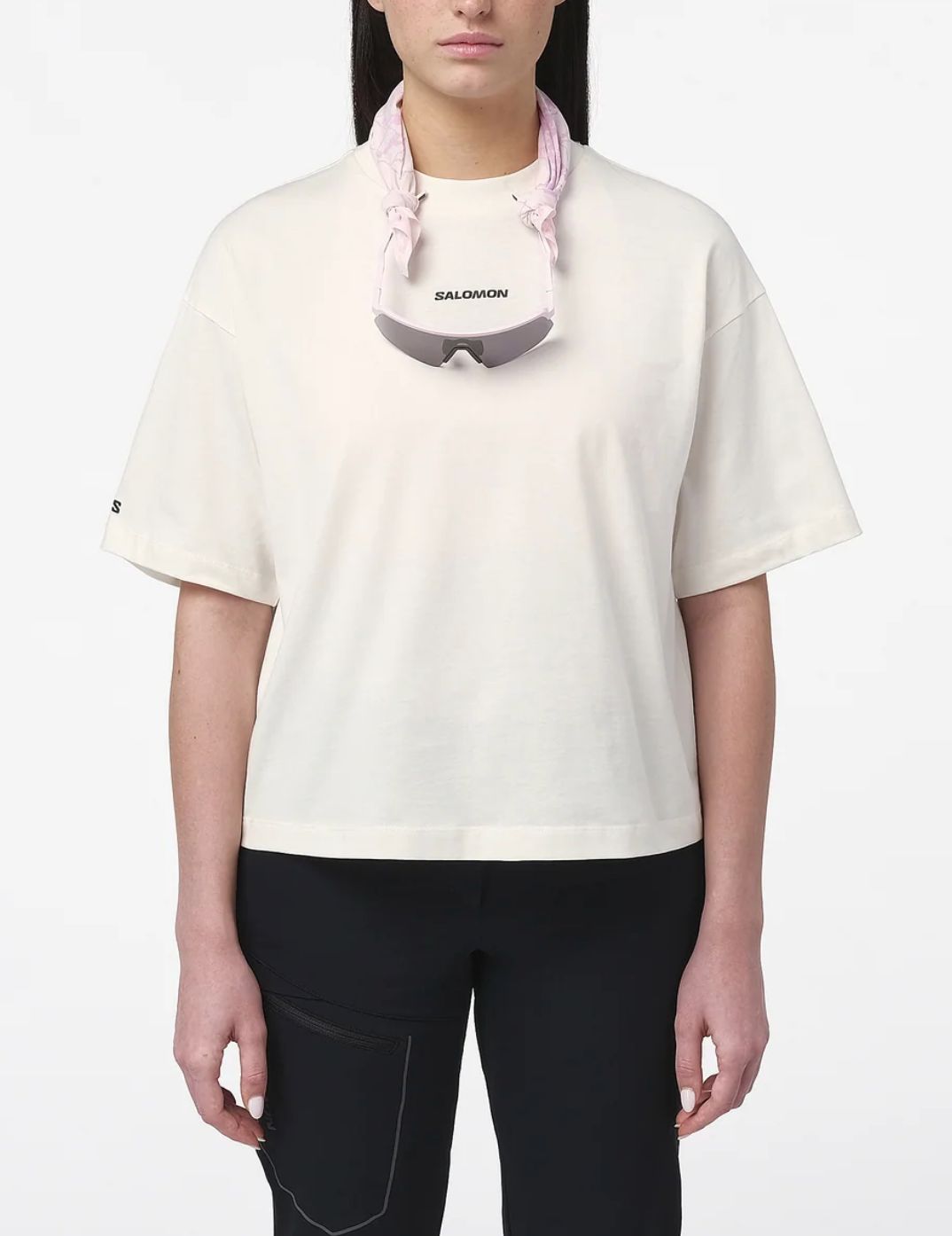 LOGO SS TEE W WHISPER WHITE, Gender: Women, Size: M