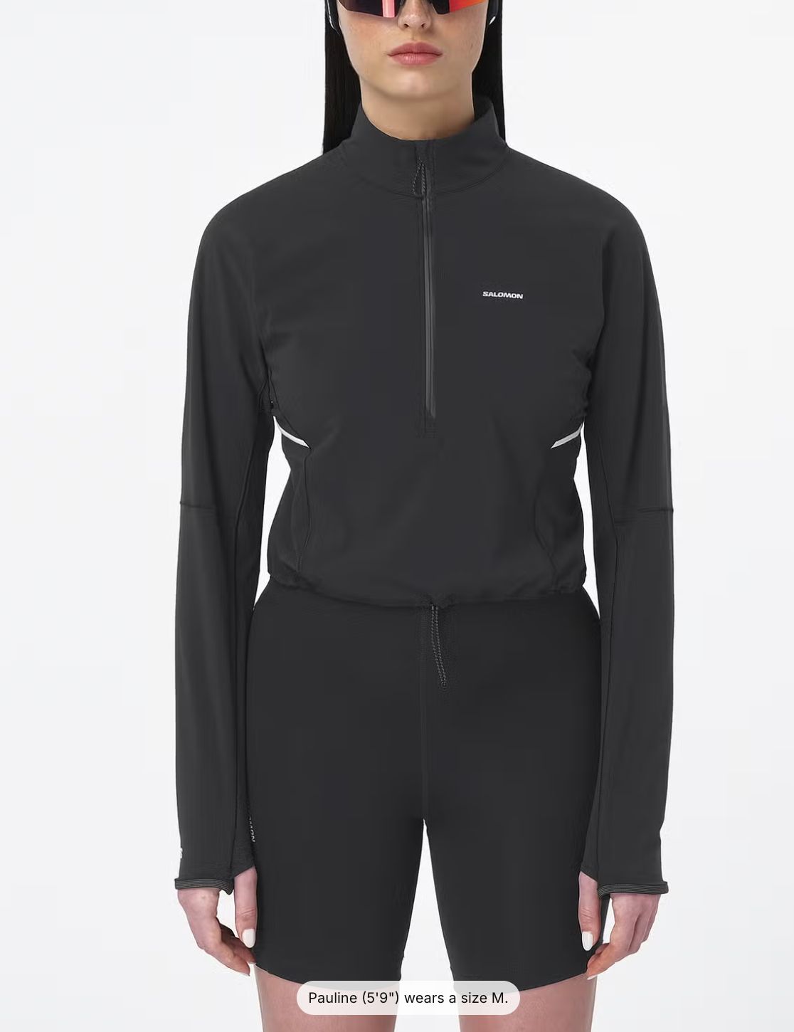 SENSE AERO HYBD CP PLVR W DEEP BLACK, Gender: Women, Size: L