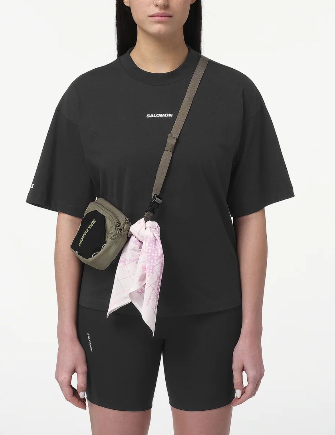 LOGO SS TEE W DEEP BLACK, Gender: Women, Size: M