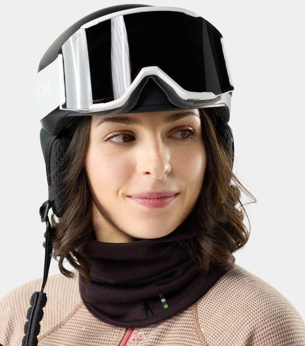 Thermal Merino Reversible Neck Gaiter, Colour: MINK HEATHER, Size: 1FM