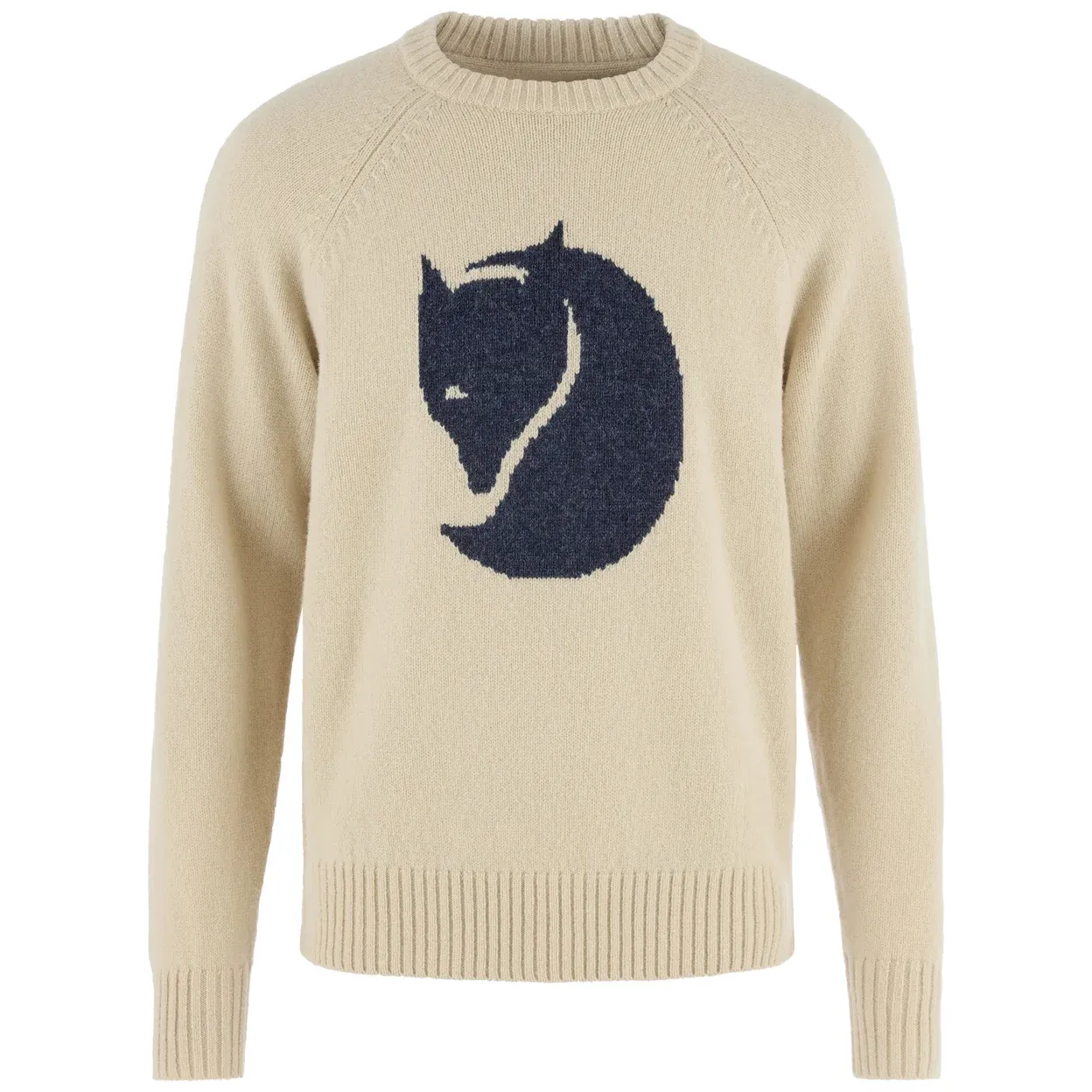 Fjällräven Logo Knit Sweater M, Colour: Light Beige, Size: XS