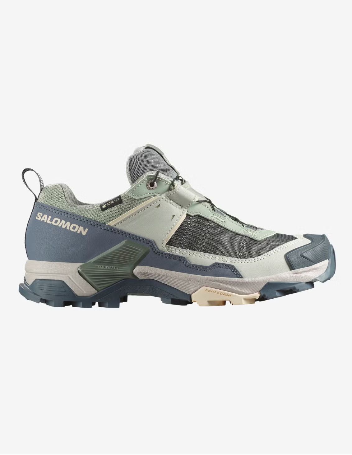 SHOES X ULTRA 5 GTX W Seagra/Turbul/Tend, Gender: Women, Size: 5 Women's