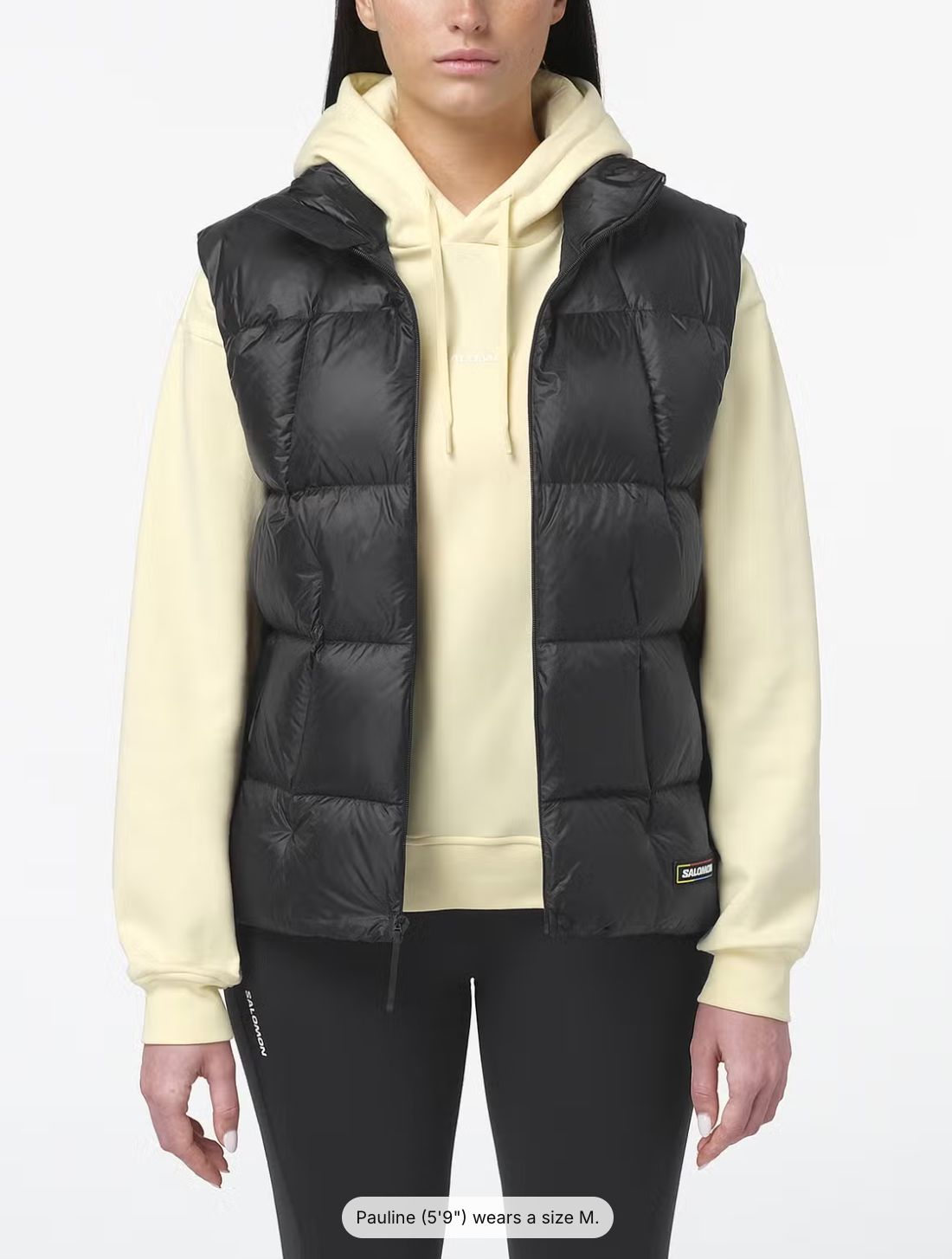 OUTPULSE DOWN VEST W DEEP BLACK, Gender: Women, Size: L