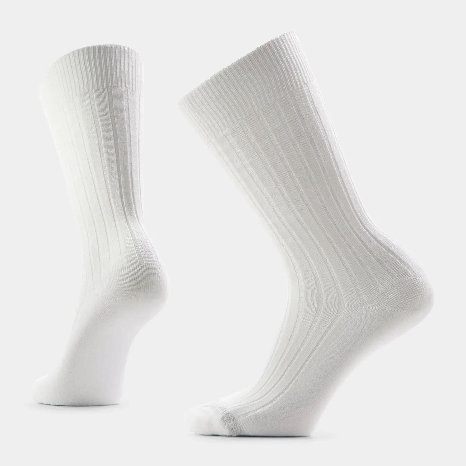 Women's Everyday Slouchy Rib Tall Crew Socks, Colour: WHITE, Size: S