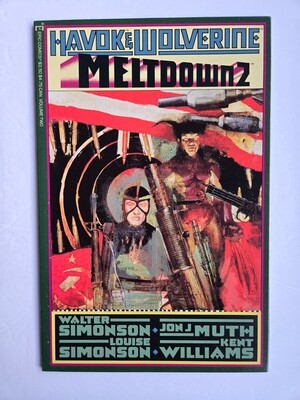 1988 Havok and Wolverine: Meltdown #2 - Epic Comics ($3.50 cover)