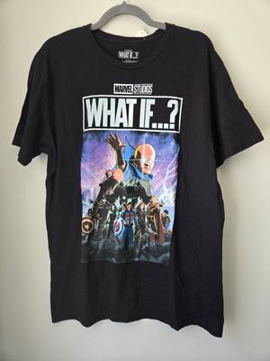 Marvel Studios What If ...? Comic Art Style Men&#39;s Large (L) Graphic T-Shirt Black  - GU