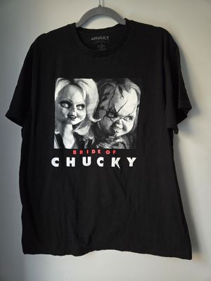 Horror Themed &quot;Bride of Chucky&quot; Graphic T-Shirt Men&#39;s Large (L) Black   - E