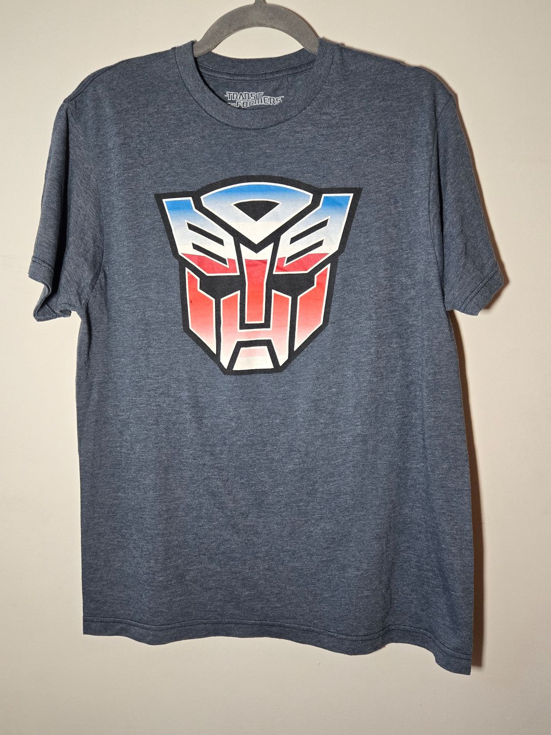 Transformers Autobots Logo Graphic T-Shirt Men&#39;s Medium (M) Blue/Grey - G