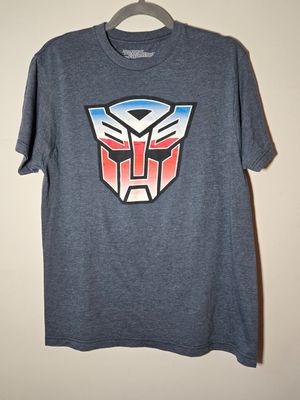 Transformers Autobots Logo Graphic T-Shirt Men&#39;s Medium (M) Blue/Grey - G