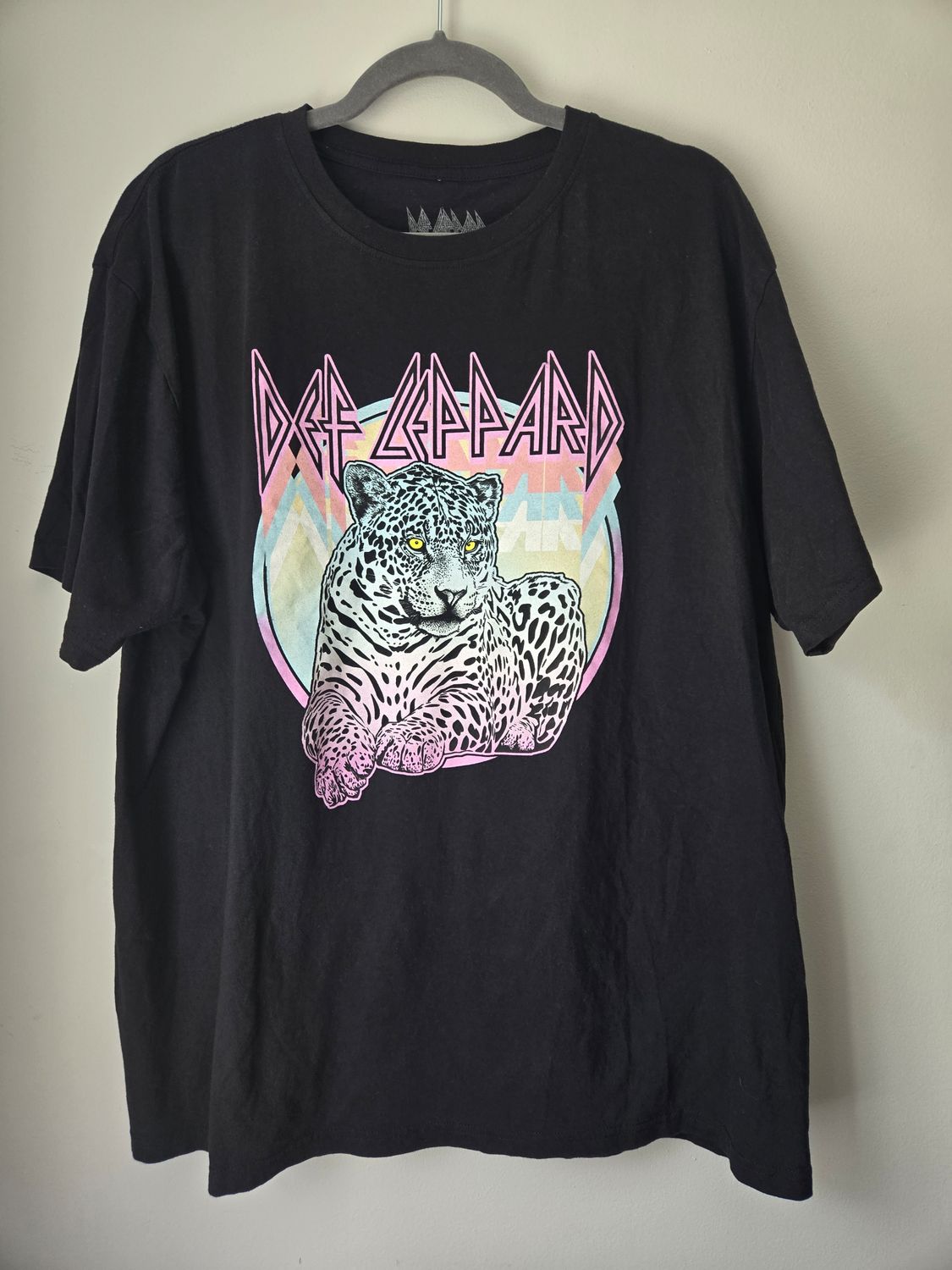 Def Leppard Rock Band Graphic T-Shirt Men&#39;s Large (L) Black - GU