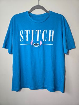 Stitch Women&#39;s Large (L) T-Shirt Disney Lilo &amp; Stitch Blue - GU