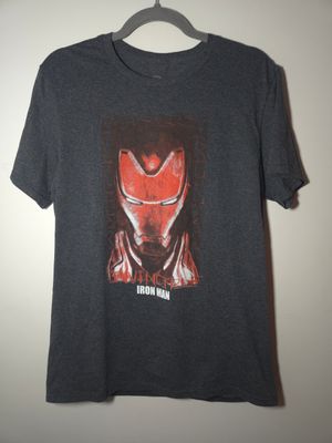 Marvel Avengers Endgame: Iron Man Men&#39;s Medium (M) T-Shirt Dark Grey - GU