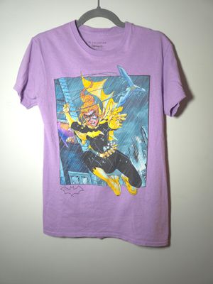 Batgirl Comic Book Art Style DC Women&#39;s Small (S) T-Shirt Purple Geeky Tee - G