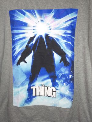 Horror Themed: The Thing Light Grey Men&#39;s Medium (M) Graphic T-Shirt - GU