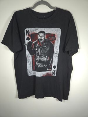 The Walking Dead Saviors Negan with Lucille Graphic T-Shirt Men&#39;s Large (L) Black - G